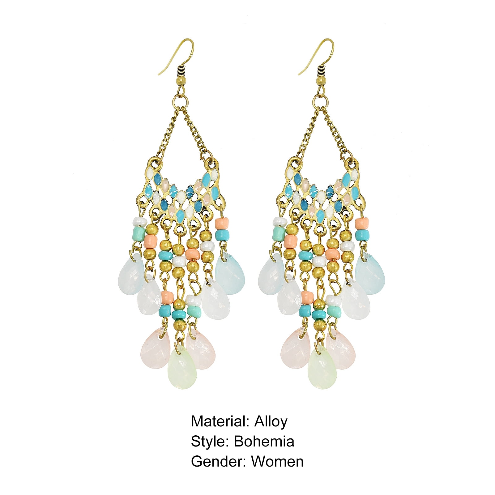 Colorful Tassel Earrings for Women | Light Blue Layered Tassle 3 Tier  Bohemian Earrings | Dangle Drop Earrings for Women Gifts - Walmart.com